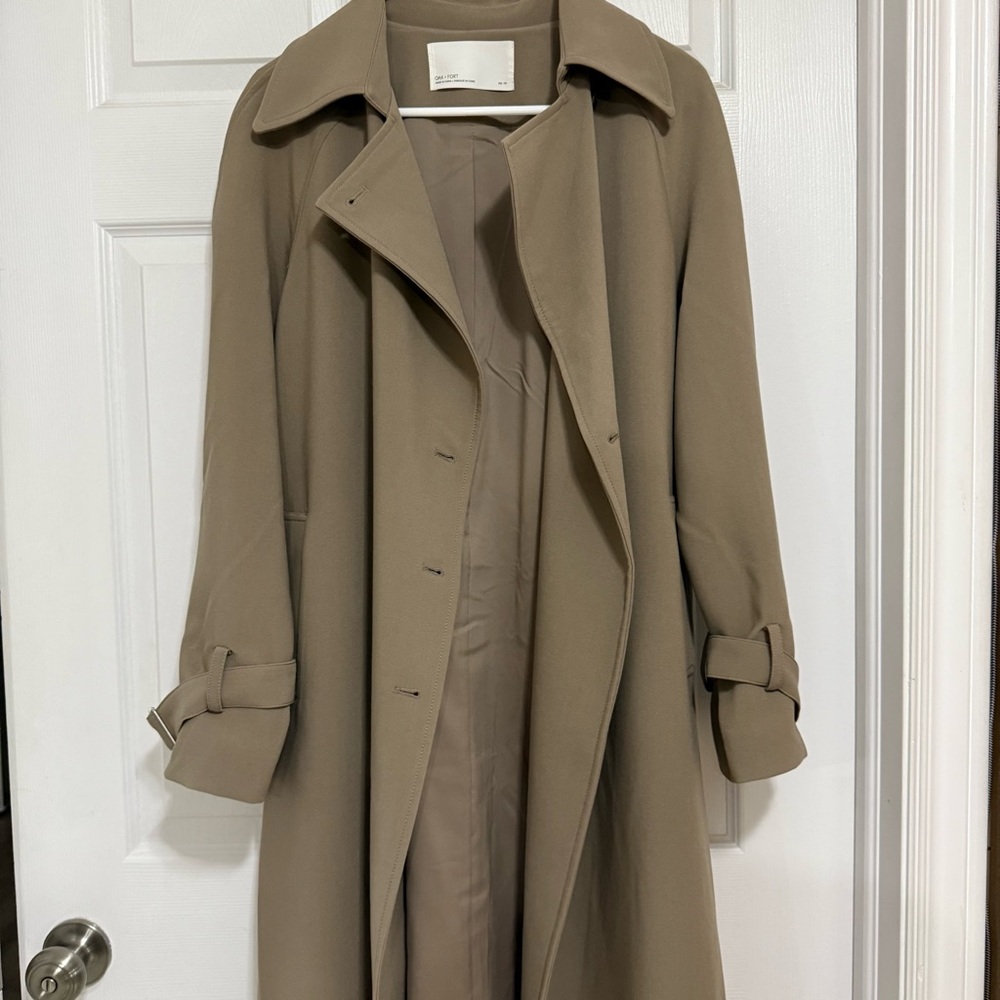 OAK + FORT Classic Tan Women's Trench Coat